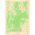 thumbnail image 1 of Topographical Map - Pickle Pass Wyoming Quad - USGS 1965 - Vintage Wall Art, 1 of 4