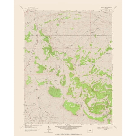 Topographical Map - Rangely Colorado Quad - USGS 1962 - Vintage Wall Art price history and forecast - MAPS OF THE PAST