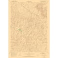thumbnail image 1 of Topographical Map - Rolling Pin Ranch Wyoming Quad - USGS 1953 - 23 x 32.28 - Vintage Wall Art, 1 of 5
