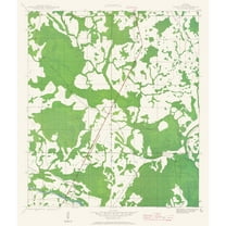 Topographical Map - White City Florida Quad- USGS 1943 - 23 x 27.04 - Vintage Wall Art