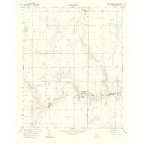 Topographical Map - White Deer Texas Southwest Quad - USGS 1967 - 23 x 28.37 - Vintage Wall Art