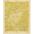 thumbnail image 1 of Topographical Map - Whittier North Carolina Quad - USGS 1935 - Vintage Wall Art, 1 of 4