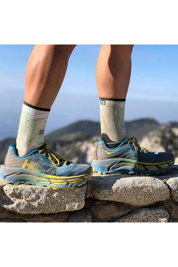 Topography Socks (Mini Crew) XL / Green