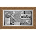 thumbnail image 1 of Topography of the factories discovered in the city of Pompeii, with a dedication to St. M King Gustavus Adolphus of Sweden 24x17 Gold Ornate Wood Framed Canvas Art by Piranesi, Giovanni Battista, 1 of 2