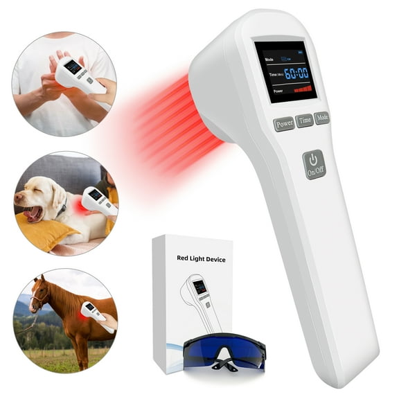 Toponechoice Advanced Multi-Wavelength Light Therapy Device, 650nm & 808nm for Neck, Back, and Shoulder Relief for Humans and Pets