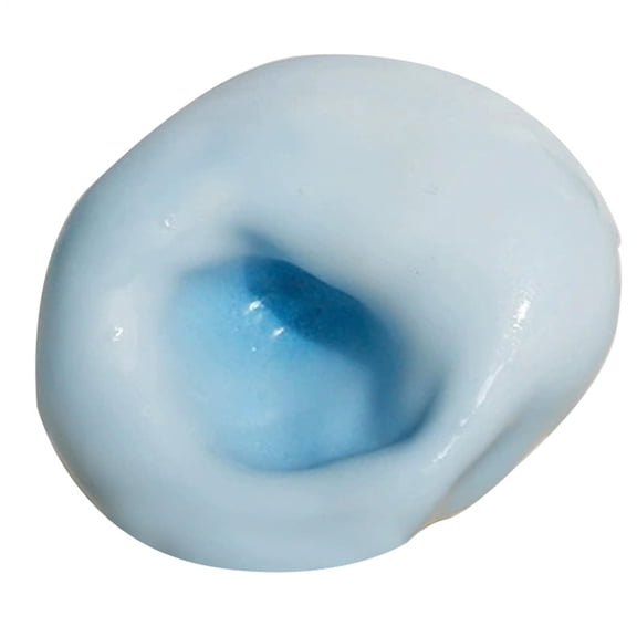 Topoo Blue Translucent Textured Squeeze Gadget Stress Management Accessory Celebration Supply 2.36 Inch