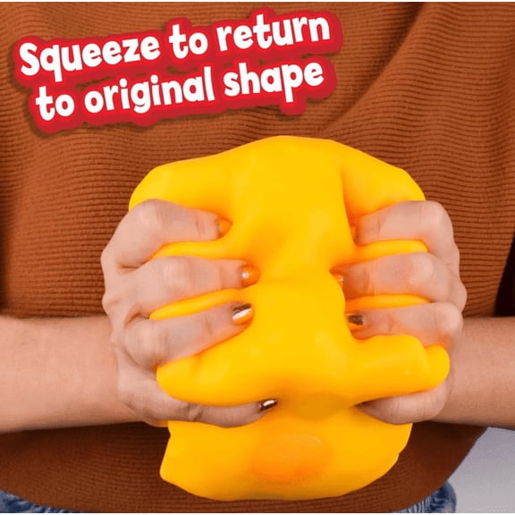 Topoo Cheese Shaped Squeeze Gadget Culinary Themed Event Accessory Party Favor Stress Management Tool 1.6 Inch
