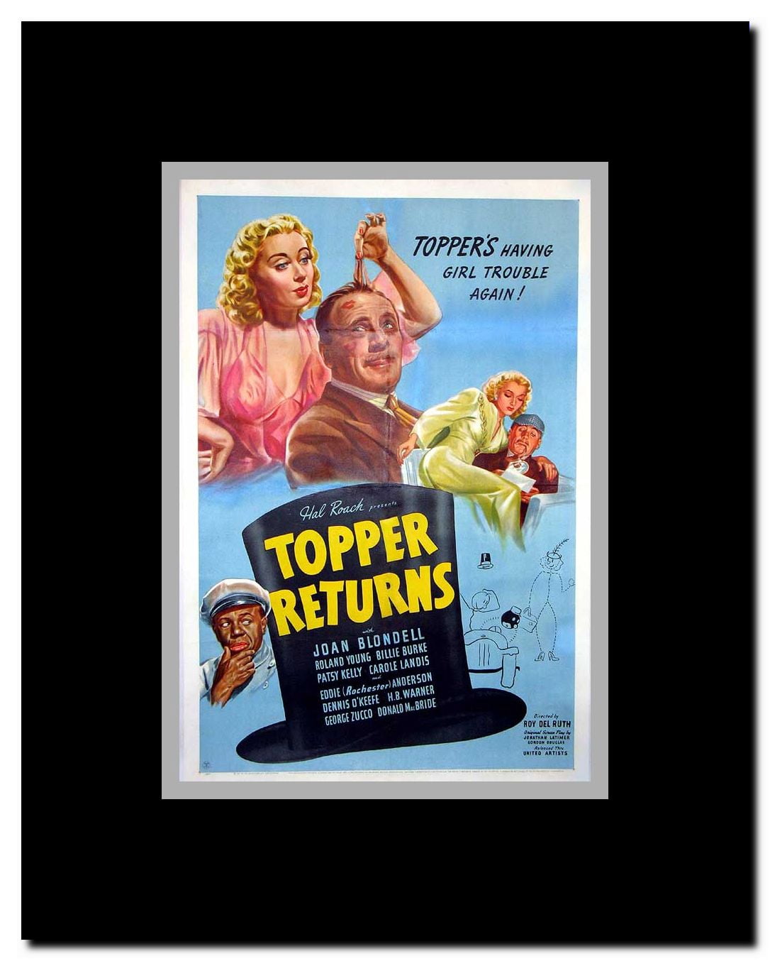 Topper Returns Framed Movie Poster