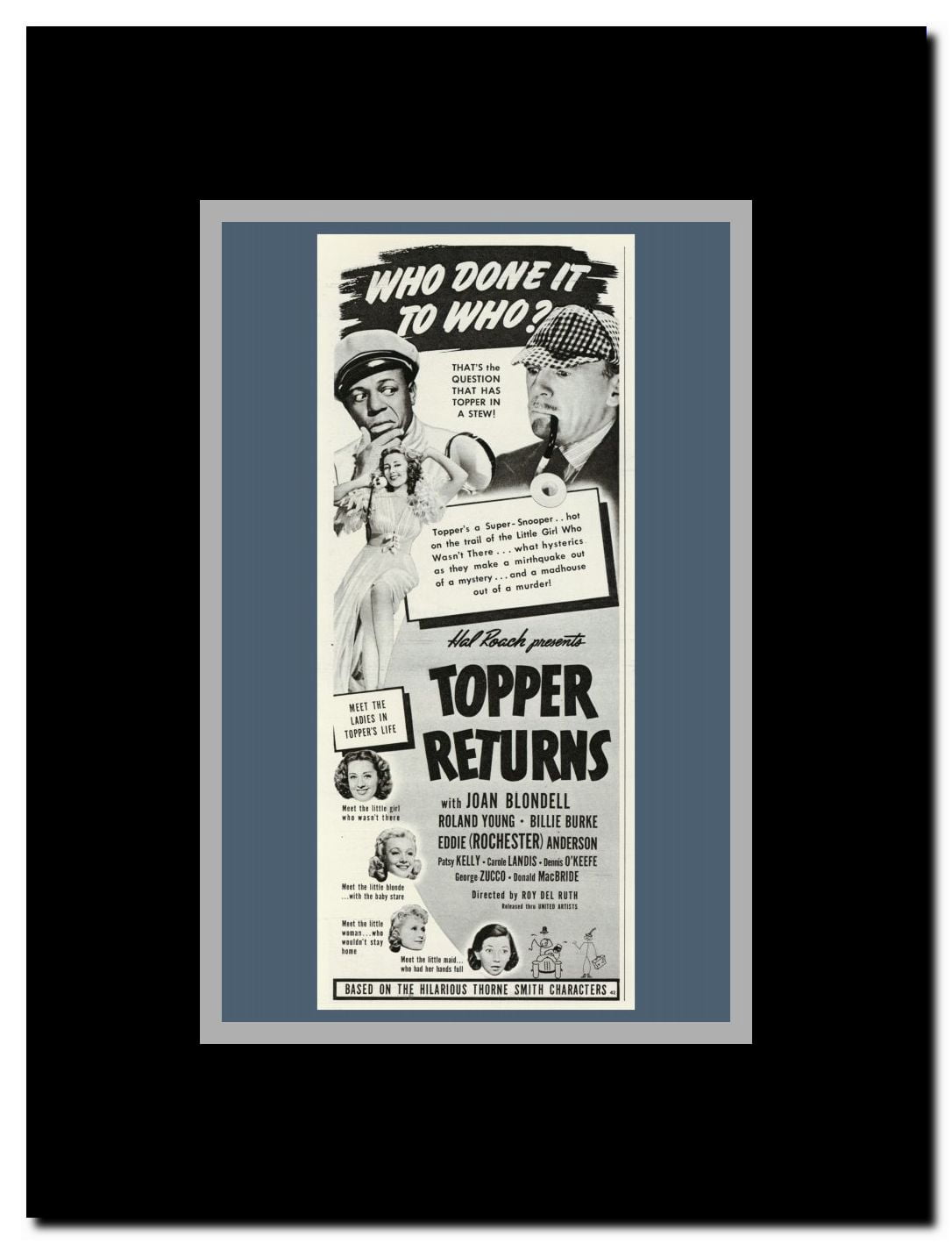 Topper Returns Framed Movie Poster