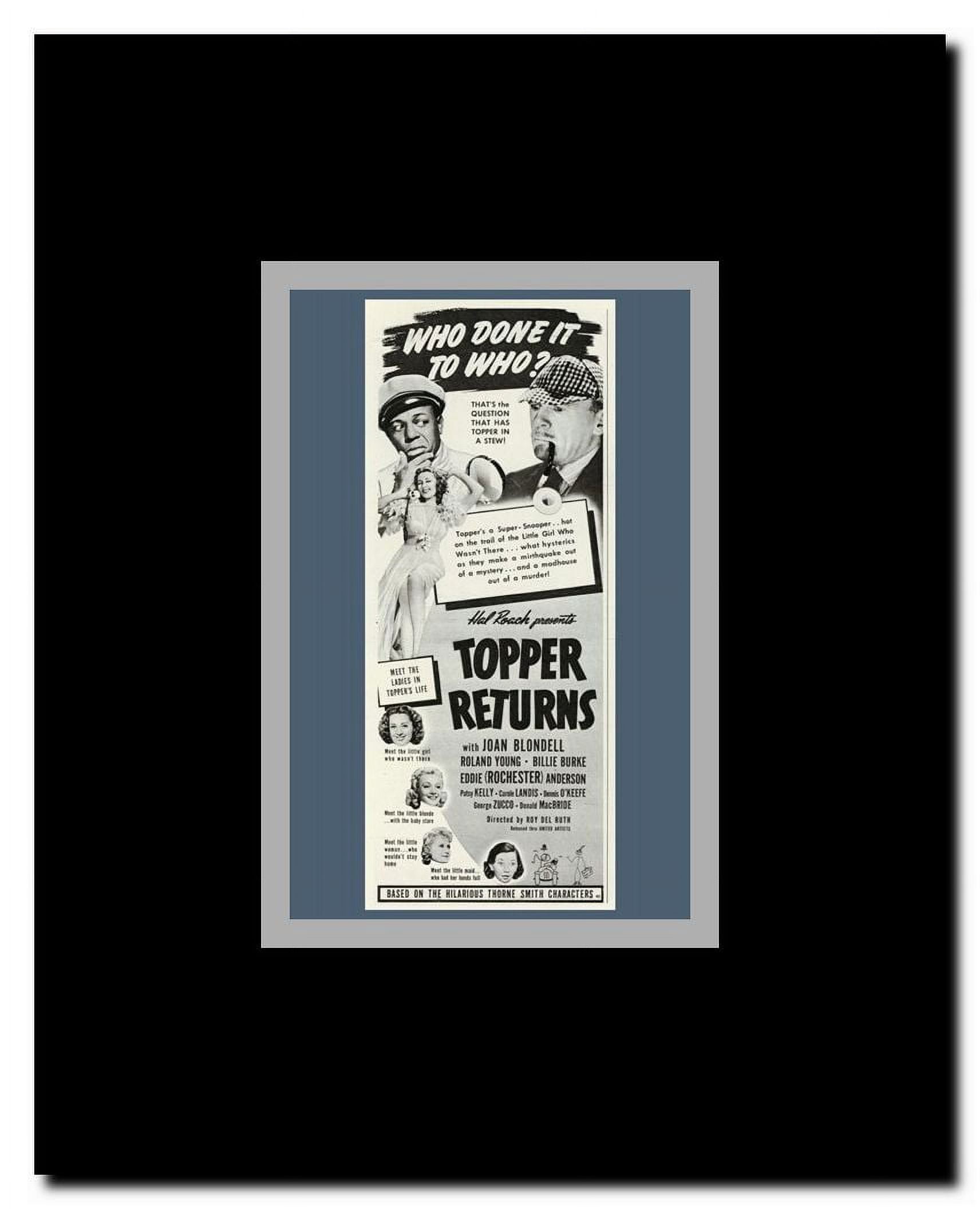 Topper Returns Framed Movie Poster