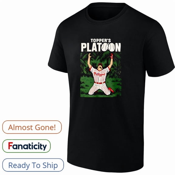 Topper’s Platoon Phillygoat Philadelphia Shirt,Black Color,Size XL