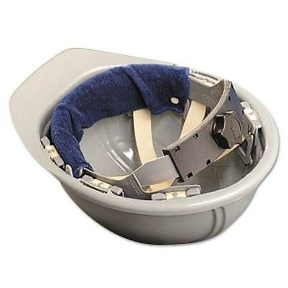 Toppers Snap-On Hard Hat Sweatbands, Navy, Terry Cloth | Bundle of 5 Each