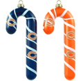 Topperscot NFL Chicago Bears Blown Glass Candy Cane Set, Set of 2