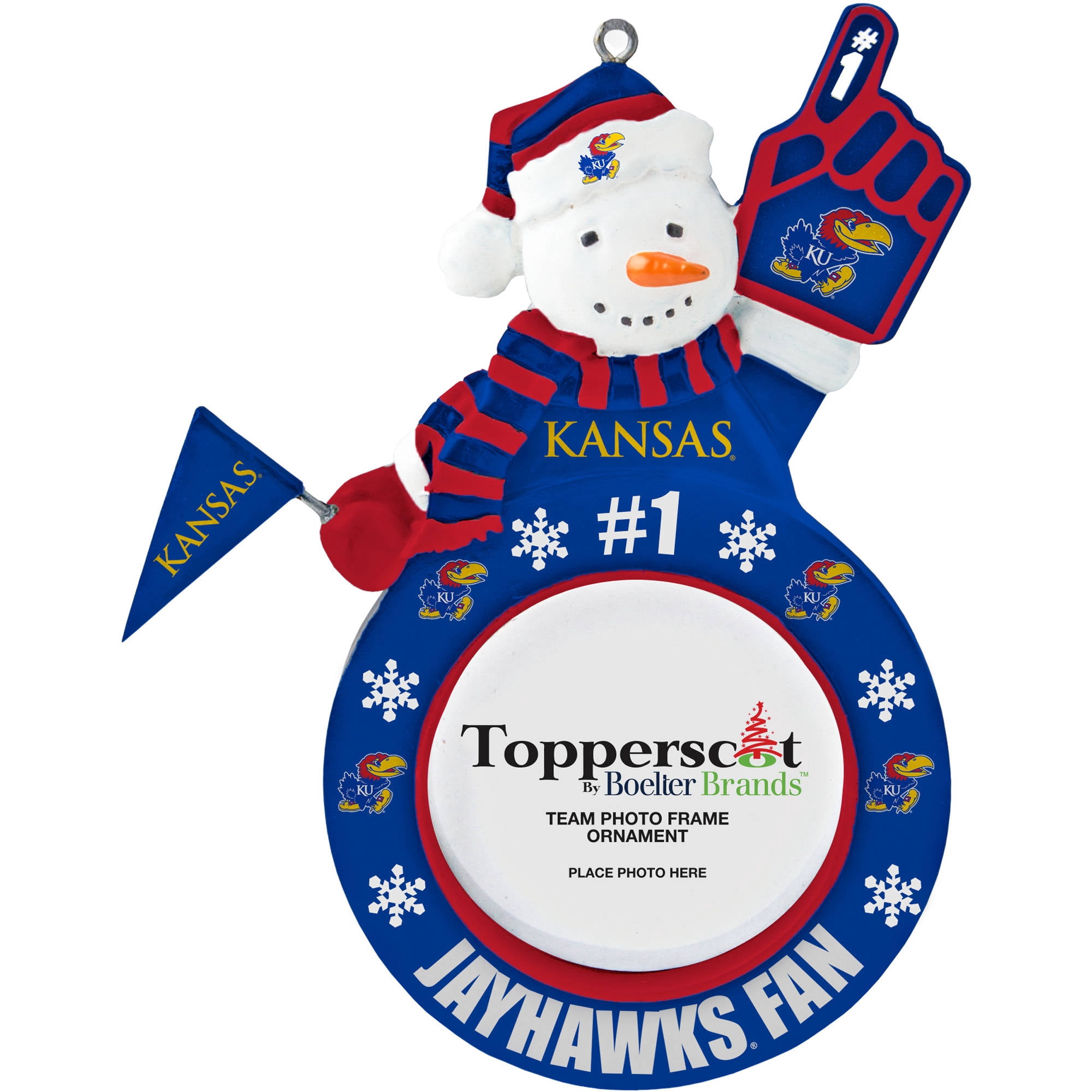 Topperscot by Boelter Brands NCAA Tree Photo Holder, University of Kansas Jayhawks