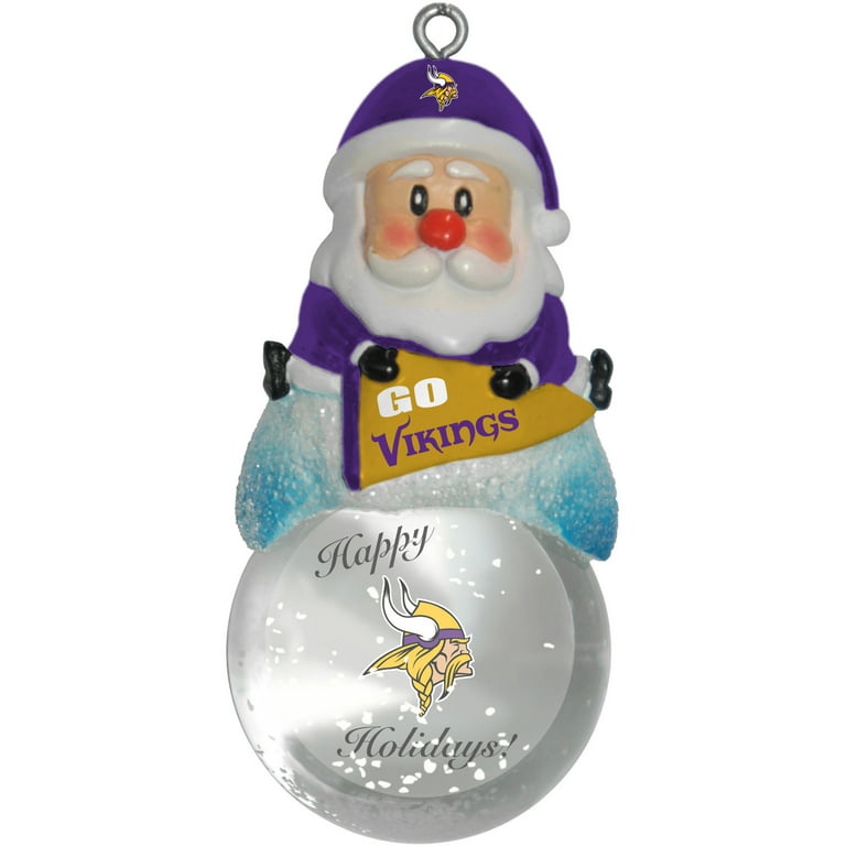 Topperscot by Boelter Brands NFL Santa Snow Globe Ornament, Minnesota  Vikings 