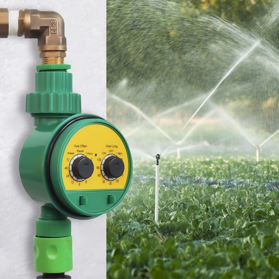 ToppiJoy 1-120 Minutes Sprinkler Timer, Rain Delay/Manual Watering System, Water Timer Garden Irrigation Controller Digital Intelligence Watering System