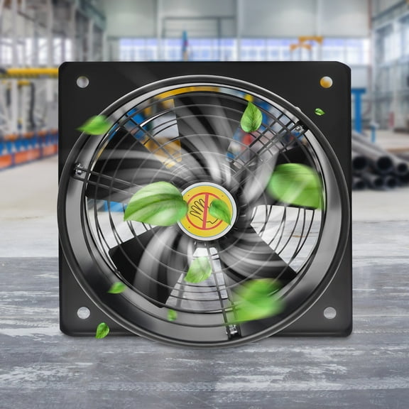 ToppiJoy 10" 50W Exhaust fan Ventilation Extractor Fan, Industrial Ventilation Warehouse Fans, Portable Exhaust Flow Blower Fan for Garage Bathroom Factory Workshop