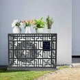 thumbnail image 1 of ToppiJoy 100*50*70cm Air Conditioner Fence Screen Outdoor Privacy Screen Trash Can Fence Panels for Outside Trash Can Pool Equipment Enclosure Panels (Dark Gray), 1 of 26