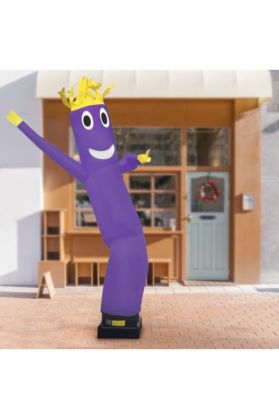 10FT Waving Inflatable Dancing Man, Sky Inflatable Tube Guy Puppet Dancing Man, Sky Dancer Inflatable Tube Man, Purple (No Blower)