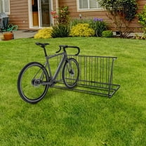 ToppiJoy 11-Slot Commercial Bike Rack Stand, Bicycle Storage Stand,  Bike Parking Rack, Free Standing Bike Rack, Road Mountain Bike Holder Organizer for Indoor Outdoor Garage (Black)