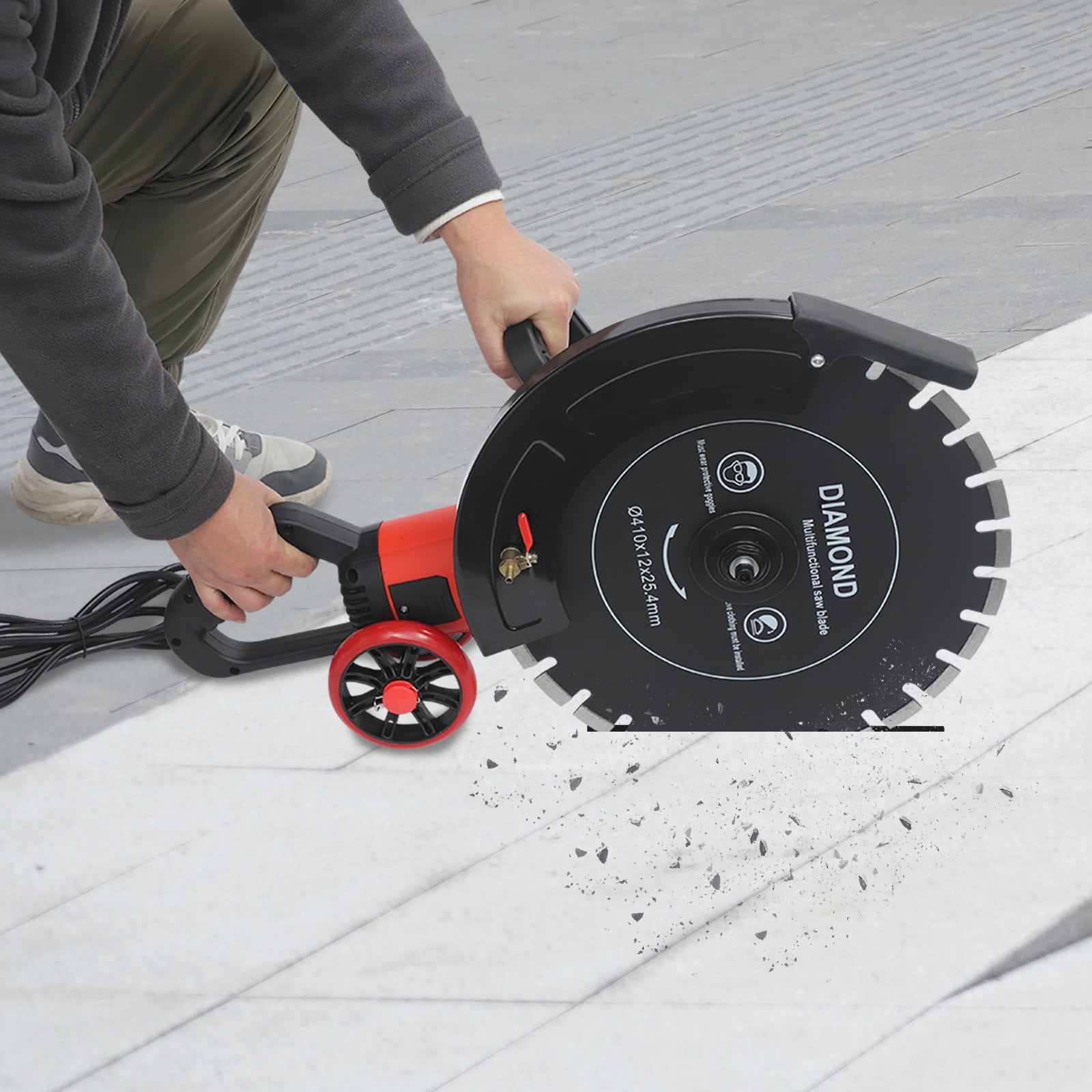 ToppiJoy 110V 4000W Electric Concrete Saw, Concrete Cutter Saw ...