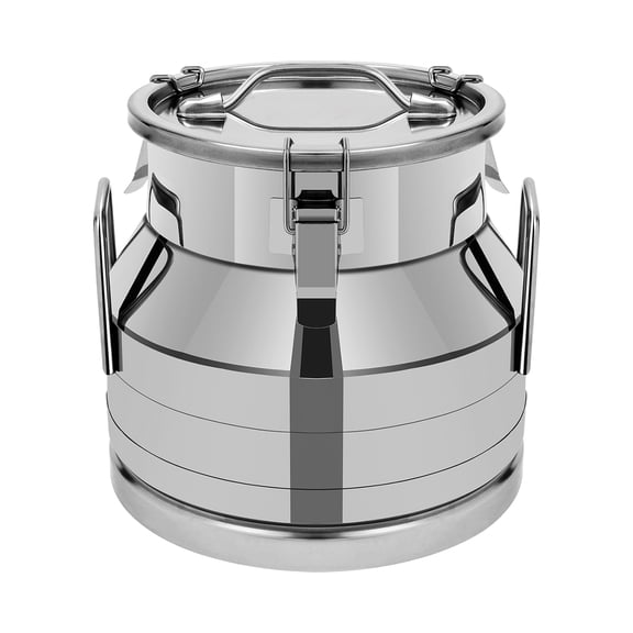 ToppiJoy 12L Milk Can 304 Stainless Steel Wine Pail Bucket Jug Liquid Container