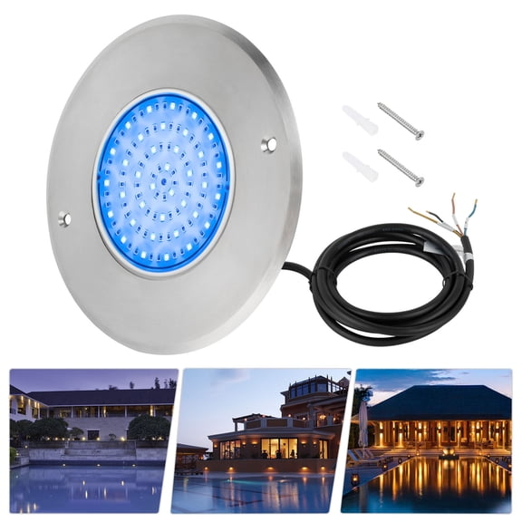 ToppiJoy 12V RGB Color LED Pool Light, Changing Pool Light Bulb for Inground Pool, Underwater Swimming Pool Spa Light (16cm)