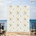 thumbnail image 1 of ToppiJoy 15*15in Artificial Flower Wall Panels, Reusable Artificial Floral Backdrop for Wedding Party Home Photo Background Photography (12Pcs, White), 1 of 27