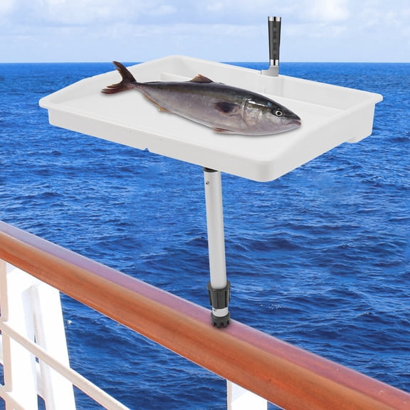 ToppiJoy 18*14.5in Boat Cutting Board, Boat Bait Cutting Board, Fishing Fillet Cutting Table White