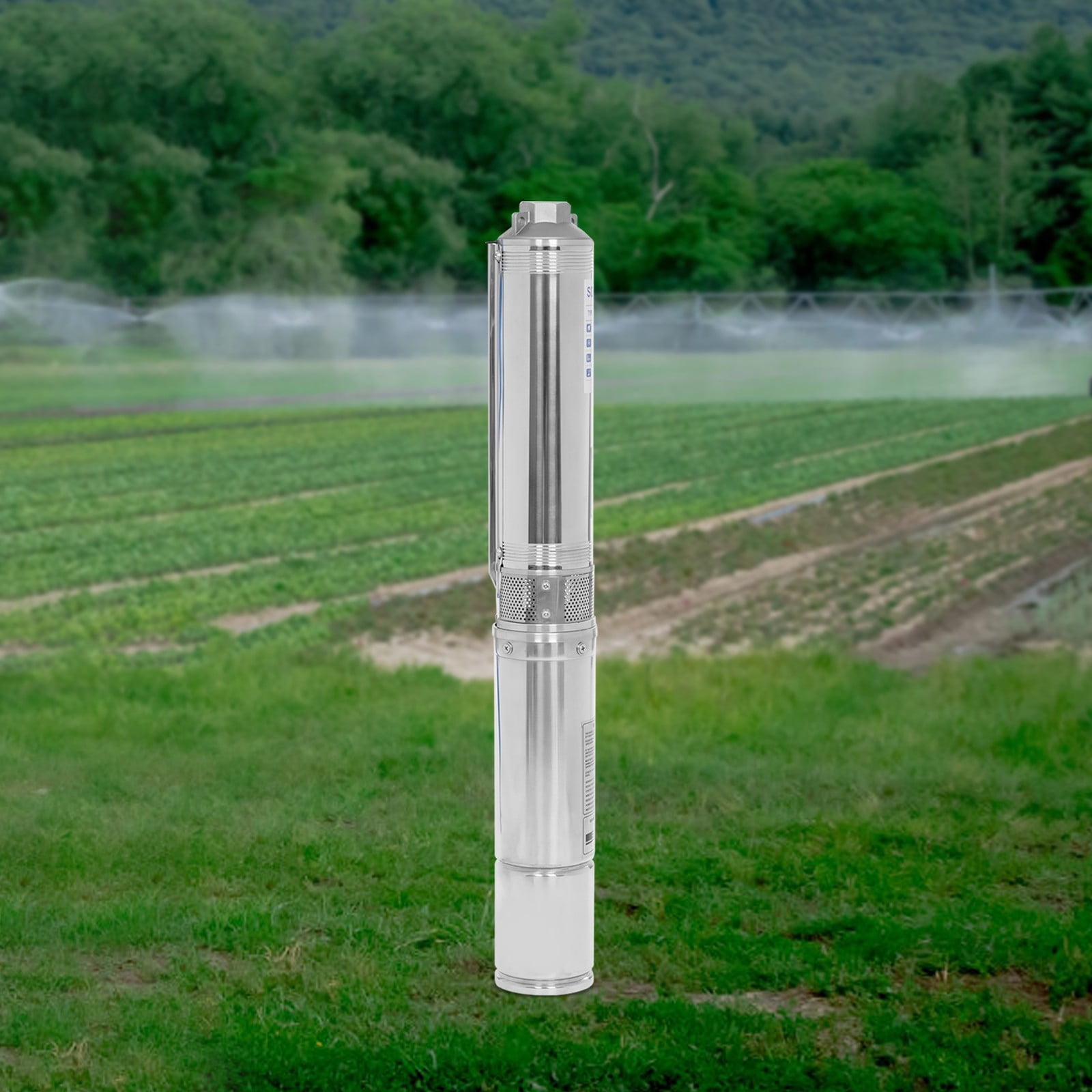ToppiJoy 1HP 110V 60HZ Deep Well Submersible Pump witj 1.25'' NPT Drain
