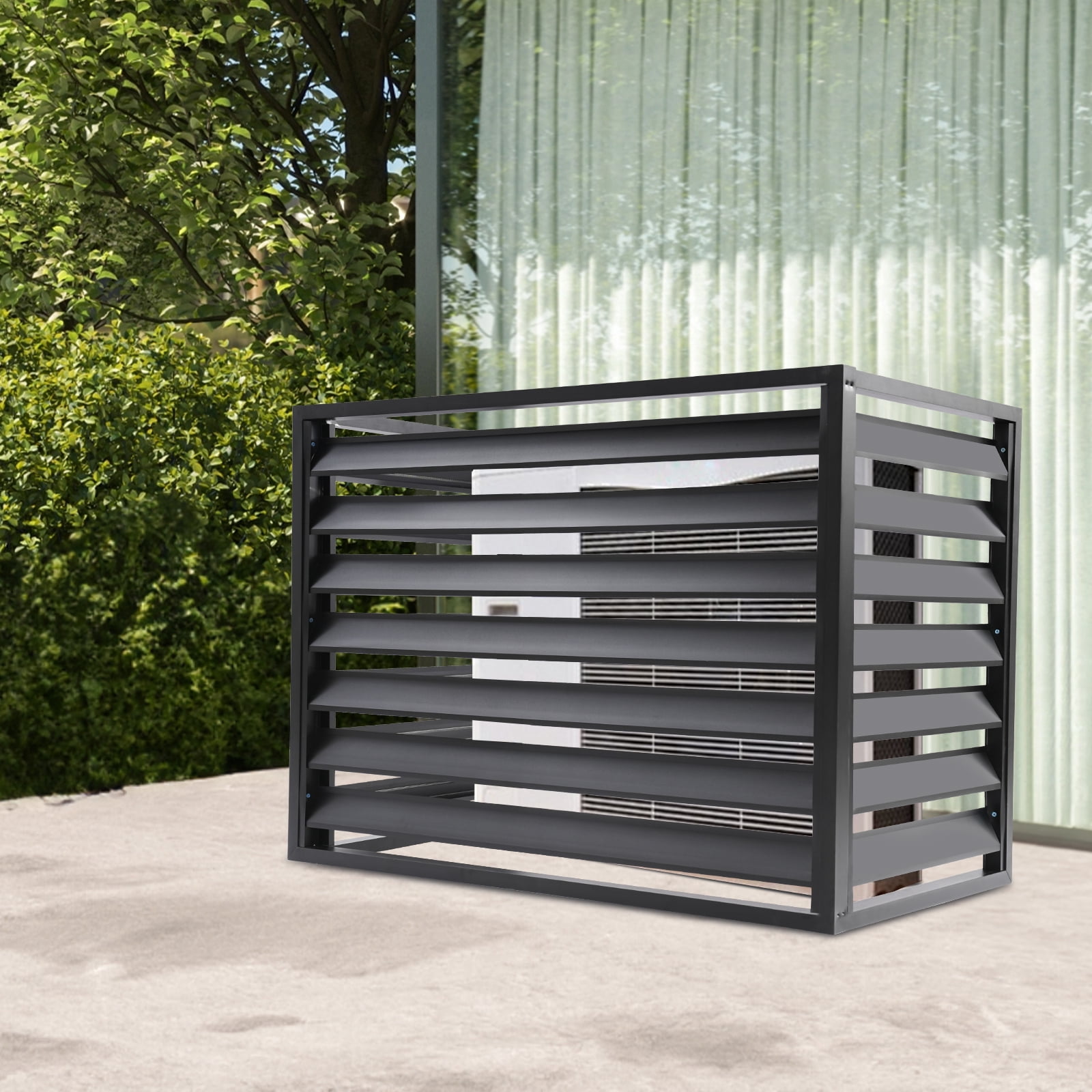 ToppiJoy 2–3P 3 Panels Air Conditioner Fence, AC Protection Pool ...