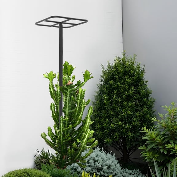 ToppiJoy 2 Pack Adjustable Dragon Fruit Trellis, Plant Support Trellis with Lattice Frame, Metal Garden Plant Climbing Trellis for Gardens, Balconies, Yard 11.8*11.8*47.2in