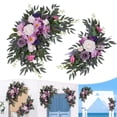 thumbnail image 1 of ToppiJoy 2 Pack Wedding Arch Flowers Decorations, Artificial Flowers for Wedding Welcome Signs and Arch Stand Decorations for Wedding Ceremony Reception Background, 1 of 11