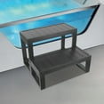 thumbnail image 1 of ToppiJoy 2-Step WPC Hot Tub Steps Universal Spa Steps Black Hot Tub Stairs Steps for Hot Tub Spa Stairs for Indoor or Outdoor 23.62*21.26*16.65in, 1 of 12