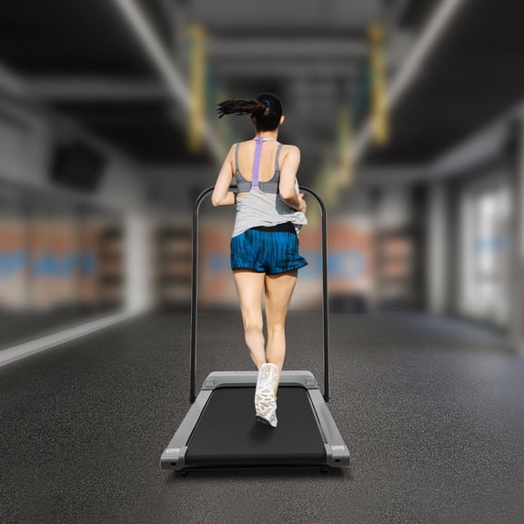 ToppiJoy 2 in 1 Folding Treadmill, 3.0HP Under Desk Electric Treadmill with Remote Control, and LED Display, Walking Jogging for Home Office