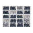 thumbnail image 1 of ToppiJoy 20-Pack Clear Plastic Stackable Shoe Boxes, Foldable Storage Organizer with Transparent Lid - Space Saving Shoe Storage for Closet, Books & Accessories, 1 of 10