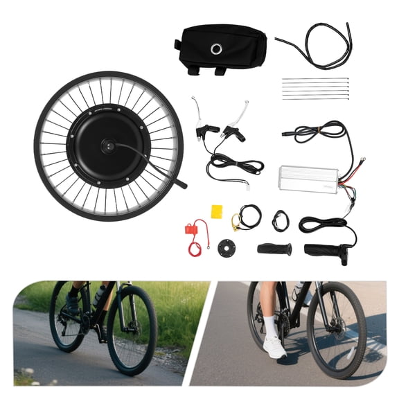 ToppiJoy 20in 48V 1000W E-Bike Front Wheel Conversion Kit Electric Bicycle Fat Snow Tire Motor Kit
