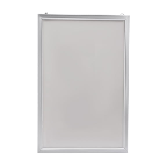 ToppiJoy 24 x 36 Inch LED Movie Poster Frame, Wall Mounted Advertising Picture Frame Display with Led Light for Home Theater Silver