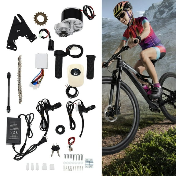 ToppiJoy 24V 250W Electric Bike Conversion Kit, Electric Gear Bicycle Rear Derailleur, Electric Gear Bicycle Rear Derailleur for Homemade DIY Electrci Bicycle