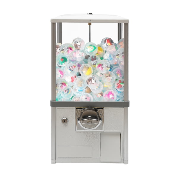 ToppiJoy 25-cent Vending Machines, Vending Machine Ball Capsule Candy Bulk Gumball Machine for Retail Store White