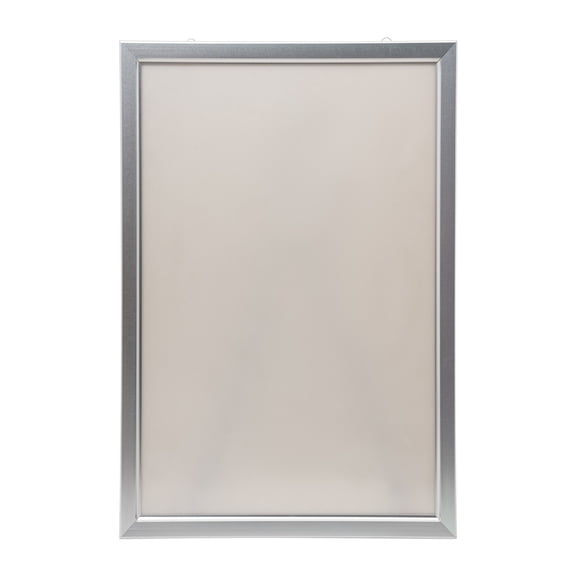 ToppiJoy 27 x 40 Inch LED Movie Poster Frame, Wall Mounted Advertising Picture Frame Display with Led Light for Home Theater Silver