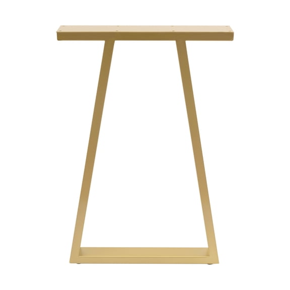 ToppiJoy 2PCS 28in Heavy Duty Furniture Metal Legs, Trapezoid Shape Coffee Table DIY Furniture Legs for Coffee Table Desk (Gold)