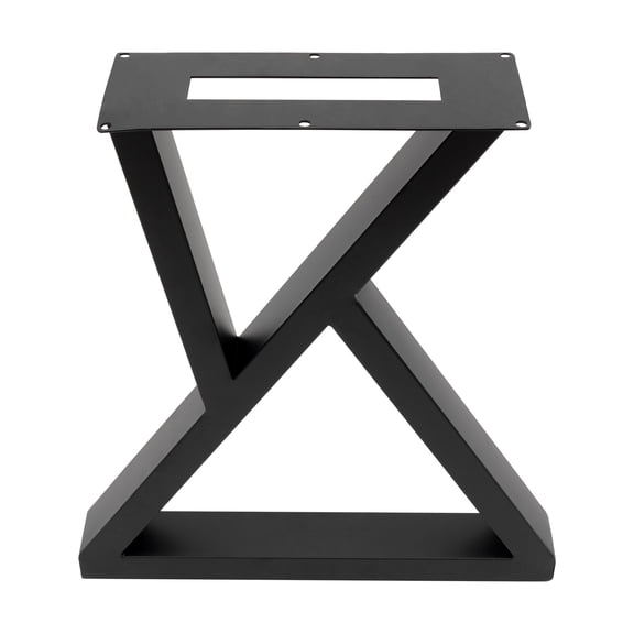 ToppiJoy 2PSC 16'' Z Shape Metal Furniture Leg, Desk Bench Legs, Heavy Duty Furniture Desk Chair Legs for Coffee Table, Bench, Side Table