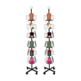 thumbnail image 1 of ToppiJoy 2Pcs 6 Tiers Rotating Greeting Card Rack, 24 Pockets Gift Card Display Stand Spinning for Offices, Shopping Malls, 1 of 11