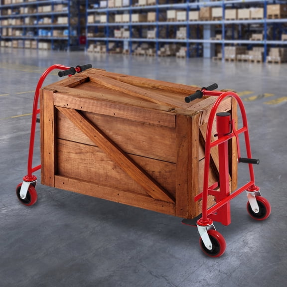 ToppiJoy 2Pcs Manual Furniture and Crate Mover with PU Swivel Casters, Safe and Easy Lifting Hold up to 1300lbs, Machinery Mover Handling Tools, for Moving, Offices, Furnitures Stores
