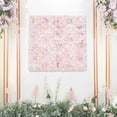 thumbnail image 1 of ToppiJoy 3.28*3.28ft Flower Wall, Flower Wall Decor Silk Fabric Floral Wall Panels Flower Wall Backdrop Indoor Outdoor Decor (Green, White and Pink), 1 of 22