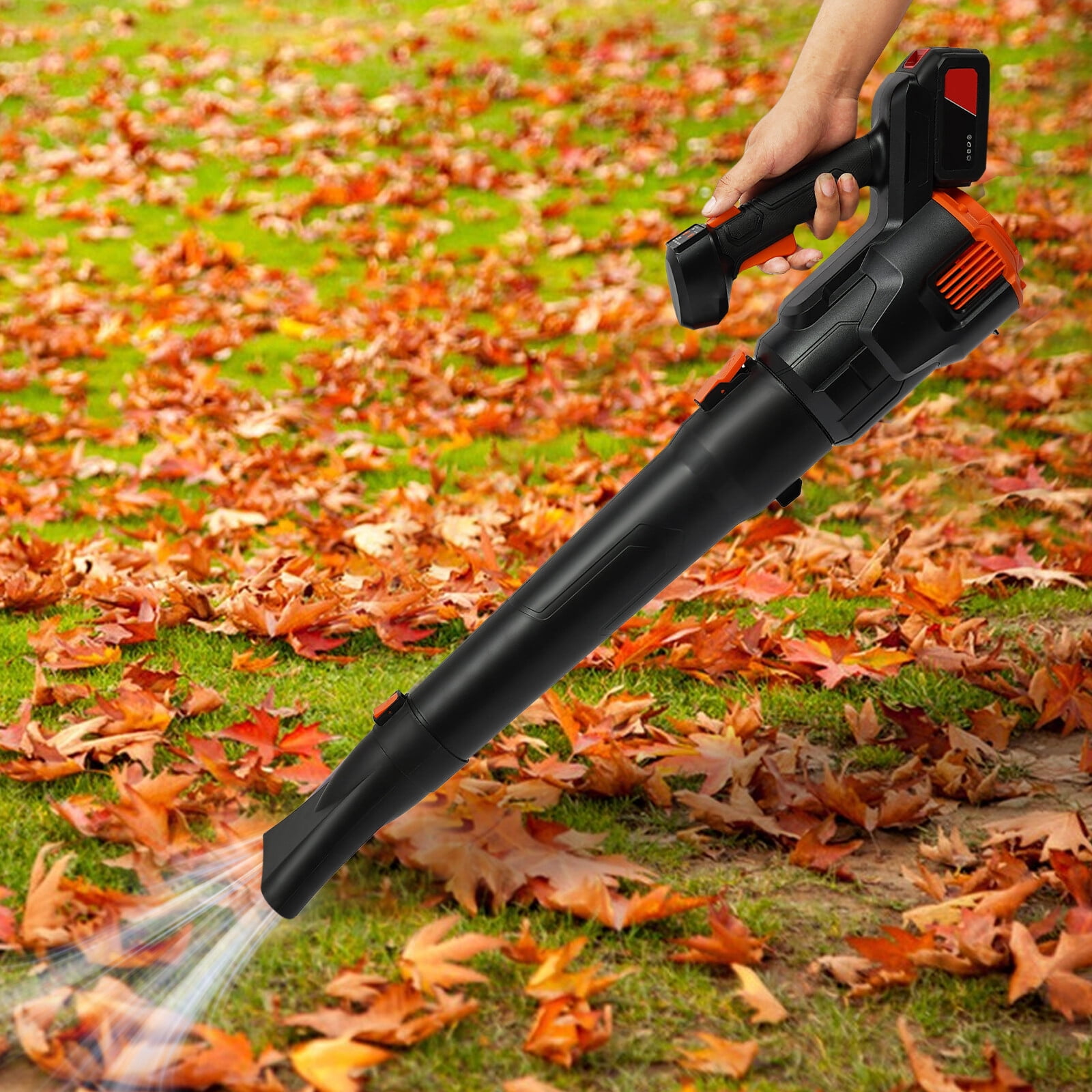 ToppiJoy 3 Adjustable Gears Leaf Blower, Electric Cordless Blower with 4.0Ah Battery and Charger, Lightweight Blower for Lawn Care, Yard, Driveway