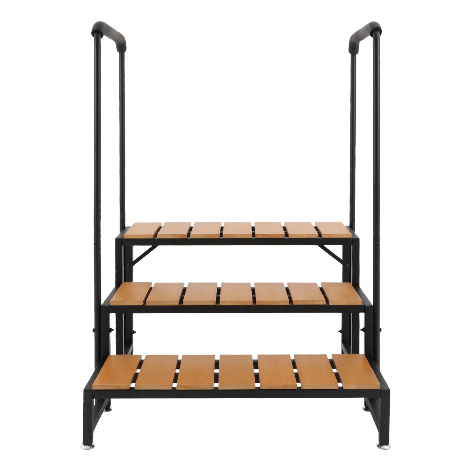 3 Step Rack ToppiJoy 3 Steps Step Stairs with Dual-handrails, Step Stairs with ...