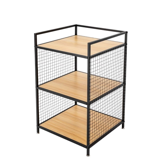 ToppiJoy 3 Tier Storage Stand Industrial Shelving Storage Rack for Home Office