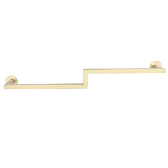 ToppiJoy 31.5in Wall Clothing Rack for Hanging Dresses Clothes, Storage Organizer Garment Racks for Boutique Retail Gold